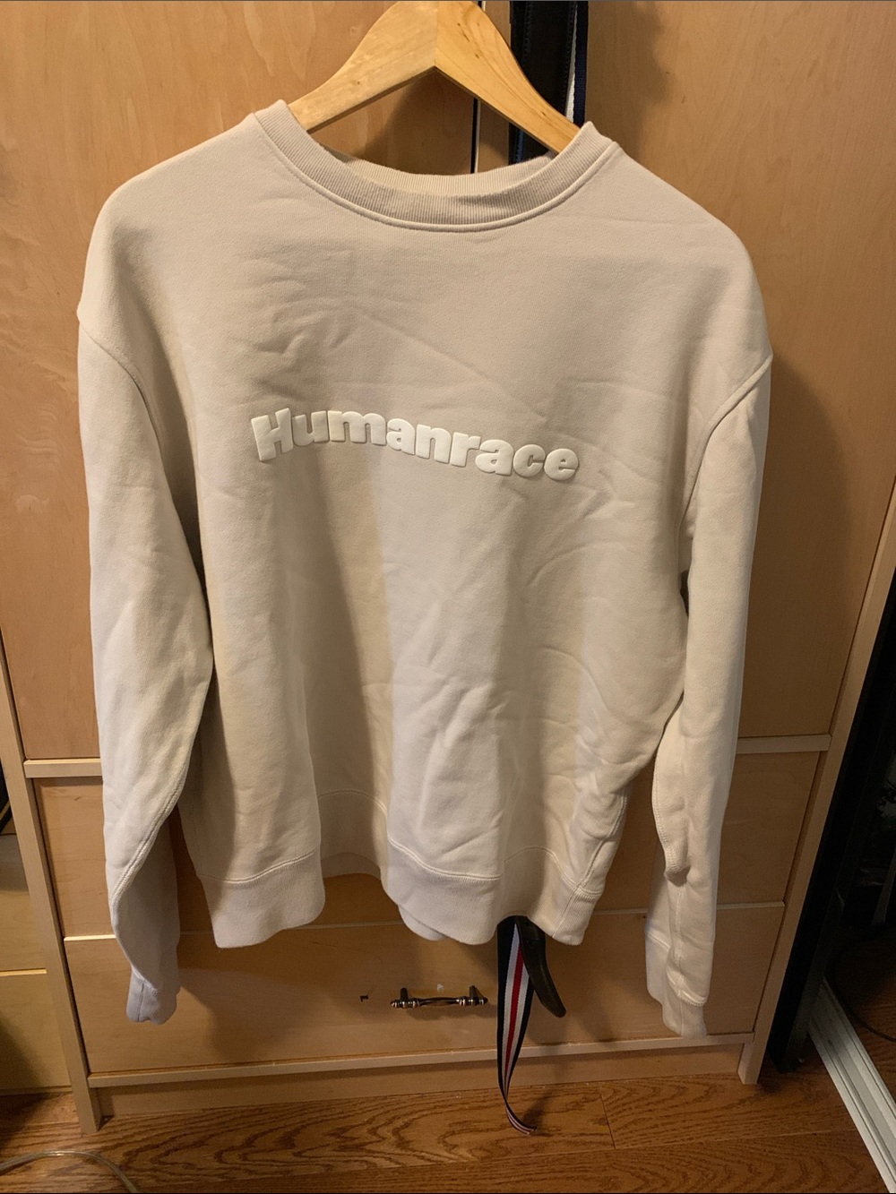 adidas Humanrace Crewneck Sweater in Cream